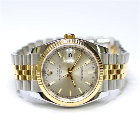 Rolex oystersteel gold watch